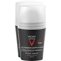 Vichy Homme Deo Anti-Transpirant 72h Roll on 2 x 50 ml