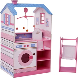 TEAMSONTM KIDS    Puppenhaus Olivia's Little World, Olivia's Pflegestations-Puppenhaus, für Babypuppen blau|rosa|weiß