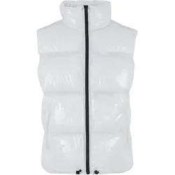 Jerseyweste DEF "DEF Herren DEF Shiny Puffer vest", Herren, Gr. XXL, weiß, 100% Polyester, Westen