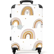 noboringsuitcases 4-Rollen 67 cm / 72 l regenbogen/polka dots