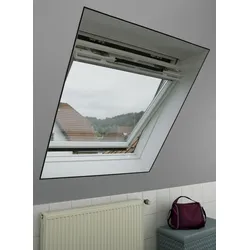Fliegengitter-Gewebe GARDINIA "Insektenschutz Dachfenster Gaze", schwarz (gewebe:), B:150cm, Insektenschutzgitter, mit Reißverschluss für Dachfenster-Griff