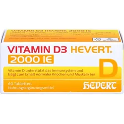 VITAMIN D3 HEVERT 2000 I.E. Tabletten 60 St.