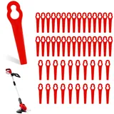 50 Stück Ersatzmesser für Rasentrimmer – Kompatibel für Einhell Akku Rasentrimmer, Rasenkantenschneider – Kunststoff Rasentrimmer Messer (für Einhell Rasentrimmer Ersatzmesser