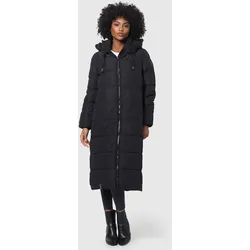 Winterjacke MARIKOO "Nadeshikoo XIV", Damen, Gr. 4XL, schwarz, Obermaterial: 100% Polyester; Innenmaterial: 100% Polyester; Fütterung & Wattierung: 100% Polyester, Jacken, extra langer Winter Mantel gesteppt
