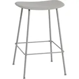 Muuto Fiber Tube Hocker 65 cm grau