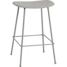 Muuto Fiber Tube Hocker 65 cm grau