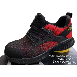 Procera Sicherheitsarbeitsstiefel sehr leicht FLY RED PROTECTIVE SHOES S1 45 - Rot - 45