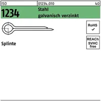 Industrial Quality Supplies ISO 1234 Splinte Stahl 3,2 x