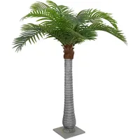 vidaXL Palme Künstlich 15 Blätter 200 cm Grün