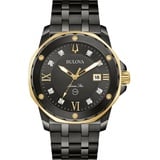 Bulova Marine Star Schwarz Herren Armbanduhr 98D176