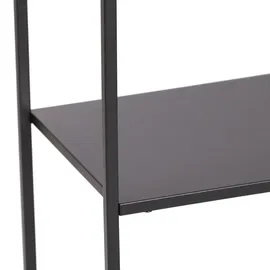 [en.casa] Standregal Isojoki 120x35x87,5 cm, Metall Schwarz matt