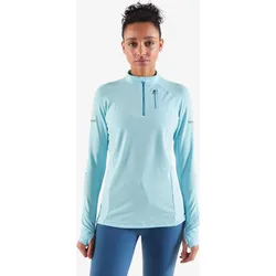 Laufshirt langarm Damen warm leicht - blau XS