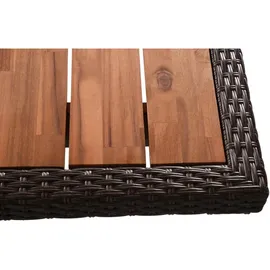 Garden Pleasure BRAGA Gartentisch 220 x 100 x 75 cm grau/braun