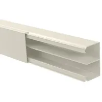 GGK 11060 Leitungsführungskanal LFG 40x60t-9010, PVC, mit Trennwand, alpinweiß