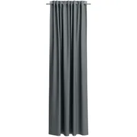 Neutex for you! Verdunkelungsvorhang NEUTEX FOR YOU "INSULA", grau (hellgrau), Gardinen, 270cm, Multifunktionsband, 140cm, Polyester, Uni-Dimout für starke Verdunklung, nach Maß, B:140cm H:270cm