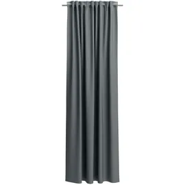 Neutex for you! Verdunkelungsvorhang NEUTEX FOR YOU "INSULA", grau (hellgrau), Gardinen, 270cm, Multifunktionsband, 140cm, Polyester, Uni-Dimout für starke Verdunklung, nach Maß, B:140cm H:270cm