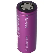 EFEST Purple IMR26650 5000mAh, 3,6V - 3,7V Li-Ion-Akku ungeschützt 26,12x66,5mm