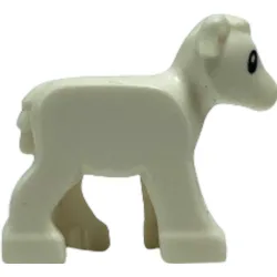 LEGO Schaf Minifigur Weiss - Sheep Minifigure White 1569pb01 NEU! Menge 50x (1569, LEGO Zubehör)