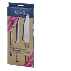 Opinel 001838 Parallele Kochmesser-Set 3-teilig