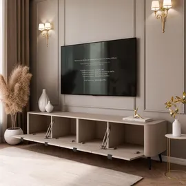 lookway CELESTE TV-Schrank 200 cm Beige Holzwerkstoff