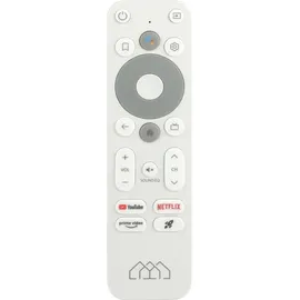 Homatics Box R Lite Android TV Mediaplayer Weiß 4K UHD, 5GHz WiFi, Bluetooth, Sprachfernbedienung)