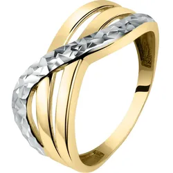 CHRIST Damenring 585er Gelbgold, 585er Weißgold Ringe   