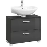 Held-Möbel Waschbeckenunterschrank Bologna Dekor Grau Graphit 70 cm