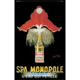 Buddel-Bini Versand Blechschild Nostalgieschild Spa Monopole Wasser EAU Mineralwasser