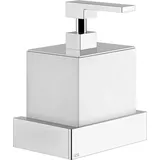 GESSI Rettangolo Accessoires Seifenspender zur Wandmontage, Behälter weiß, 20813079, Farbe: Weiß