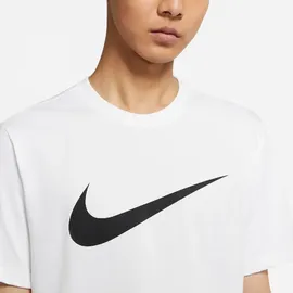 Nike Sportswear Swoosh Kurzarm-T-Shirt White / Black XL Regular