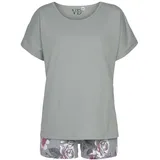 VIVANCE DREAMS Damen Shorty mint-grau Gr.44/46