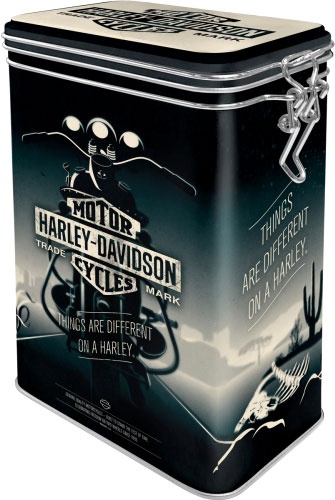 Nostalgic Art Harley-Davidson Things Are Different, boîte de con - 11 cm x 18 cm x 8 cm