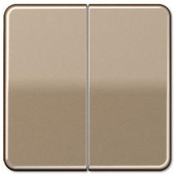 Wippe für Serienschalter, Doppel-Taster (gold-bronze)