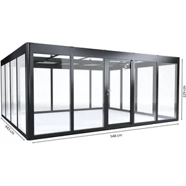 sunelements Infinity 5,4 Alu Anthrazit-Metallic Acrylglas 6 mm 24,00 m2