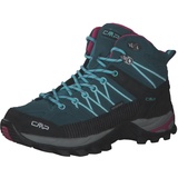CMP Damen Rigel Mid Wmn Trekking Wp Walking Shoe, Deep Lake-Acqua, 42