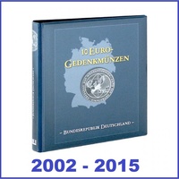 10 Euro Münzalbum Vordruckalbum Lindner 1117-B 2002-2015 leer