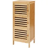 [en.casa] Beistellschrank mit 3 Türen Ypäjä 82x33x27 cm Bambus