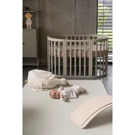 Waldin Babybett OWAL Kinderbett 7in1 mit Matratze,