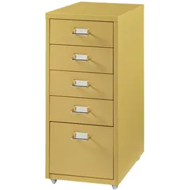 [en.casa] Kökar Schubladenschrank 69 cm x 28 cm x 41 cm gelb
