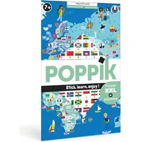 Carletto POPPIK Sticker Lernposter Flaggen der Welt