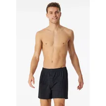 SCHIESSER Boxershorts Cotton Casual kariert schwarz M 2er Pack