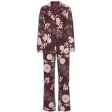 S.Oliver Damen Pyjama bordeaux-geblümt Gr.44/46