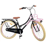 Volare Kinderfahrrad Excellent Fahrrad für Mädchen 24 Zoll Kinderrad Schwarz