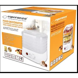Esperanza EKD004 Speisentrockner, Transparent, White 250 W