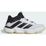 adidas Herren Handballschuhe Court Stabil, Hallenschuh - Cloud White / Core Black / Cloud White - 44 in Schwarz FTWWHT/CBLACK/FTWWHT