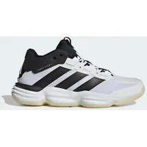 adidas Herren Handballschuhe Court Stabil, Hallenschuh - Cloud White / Core Black / Cloud White - 44 in Schwarz FTWWHT/CBLACK/FTWWHT