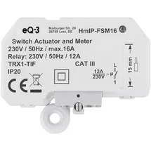 eQ-3 Homematic IP Smart Home Schalt-Mess-Aktor 16A Unterputz