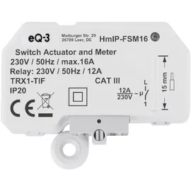 eQ-3 Homematic IP Smart Home Schalt-Mess-Aktor 16A Unterputz