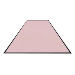 Schmutzfangmatte Colorstar, Pfirsich, waschbar, glatter Rücken 7460115300150-C49 , Maße (B x T): 115 x 300 cm
