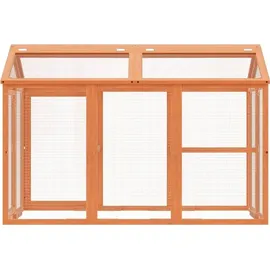 vidaXL Freilaufgehege 141 x 94 x 104 cm Braun